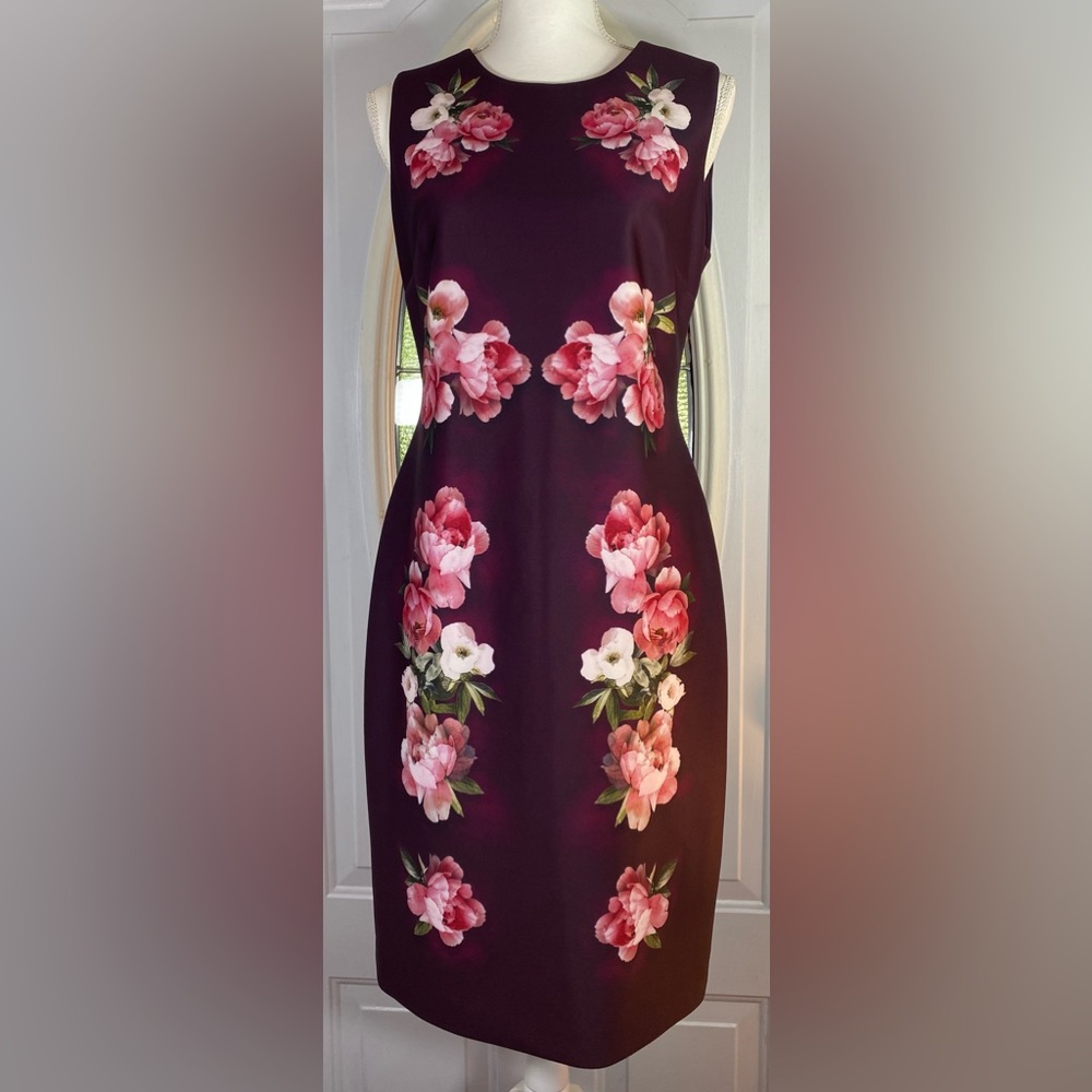 Calvin Klein Floral Midi Dress EUC SZ 10